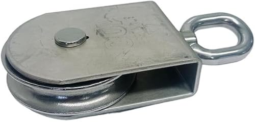 Marine 4' Sheave Square Block 5/8' Rope Wire Pulley 2000Lb WLL Stainless Steel - Poueer