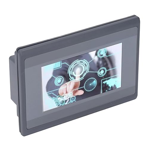 PLC HMI All in One 4.3in, HMI TFT LCD Display Module 32 bit ARM9, 128M NAND Flash, Compatible with for FX3U - Poueer