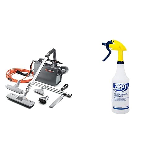 Hoover CH30000 PortaPower Canister Vacuum and Zep 32oz Professional Sprayer Bottle Bundle - Poueer