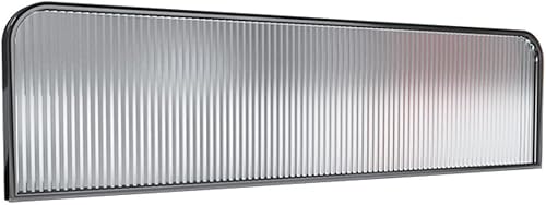 Commercial Privacy Divider Desk Divider for Office, Restaurant, Hotel - Translucent Privacy Screen Panel 1pack - Stainless Steel Partition - Poueer