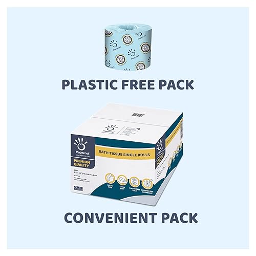 Toilet Tissue 48 Single Rolls with 400 Premium Quality Sheets per roll | Compatible with Universal Dispensing System | 2 ply 400 sheets 4.1” x 4.0” - Poueer