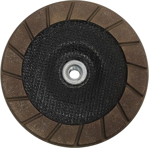 Ceramic Edge Threaded 7 Inch Ceramic Concrete Grinding Cup Wheel Grinding, Preparation, & Removing Coating (30 Grit) - Poueer