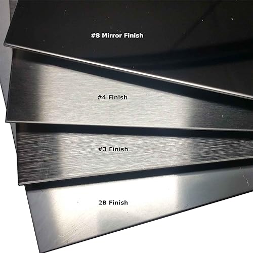 Online Metal Supply 304 Stainless Steel Sheet .029' (22 ga.) x 12' x 24' - #4 Brushed Finish - Poueer