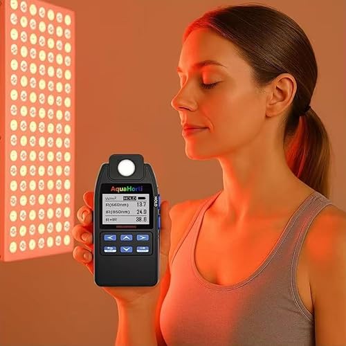 AH-DRNIR 660nm & 850nm Red/NIR Light Irradiance Meter – Professional Dual-Wavelength Radiometer - Poueer