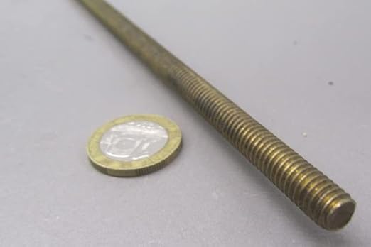 Brass Fully Threaded Round Rod, RH, 5/16'-18 Diameter x 12' Length, 2 Pc. - Poueer