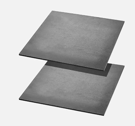 10 Gauge Steel Plate, 12 x 12 inches, 2 Pack, Hot Rolled Steel - Poueer