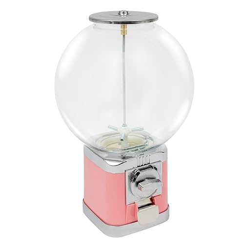Capsule Vending Machine Candy Machine Dispenser for Business Toy Vending Machine Dispenser Lockable Candy Gumball Dispenser Machine Prize Machine Twister Ball Dispenser (White) - Poueer