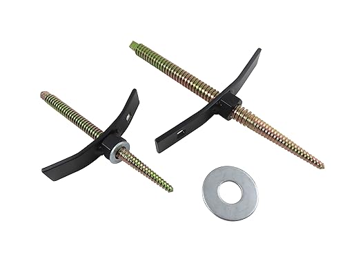 Taytools 101904 2 Piece Set Large and Small Carvers Screws 1/2” and 5/8” Diameter Tapered Threads 6-1/2” and 9-1/2” Overall Length - Poueer