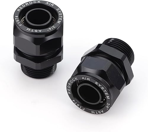 3/4 inch Tubing Fitting Set, 3/4' Equal Elbow Fitting and 3/4' Straight Fitting with 3/4' Male NPT Thread for 3/4'(25mm OD) Tubing - Poueer