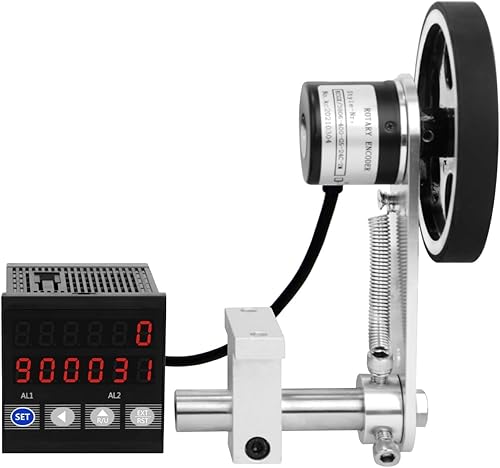 JIAWANSHUN Length Meter Counter Digital Length Counter Measured Unit in Feet Meter for Edge Banding Machine Input DC 12V - Poueer