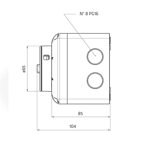 ASI SQ032003BC10 Enclosed Rotary Disconnect Switch, Yellow/Red - Poueer