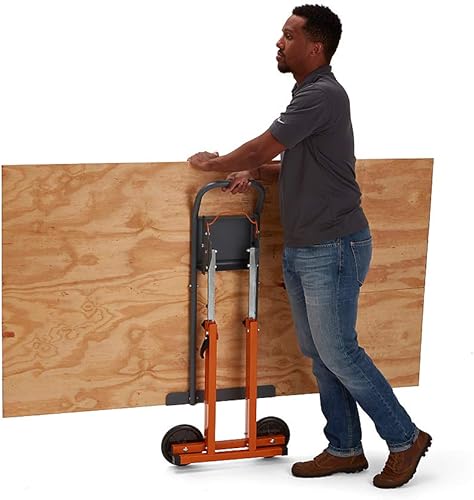 BORA Next Gen Panel Carrier, Panel Dolly and Table Saw Feed Stand That Adjusts from 28” to 38” H, PM-1850 - Poueer