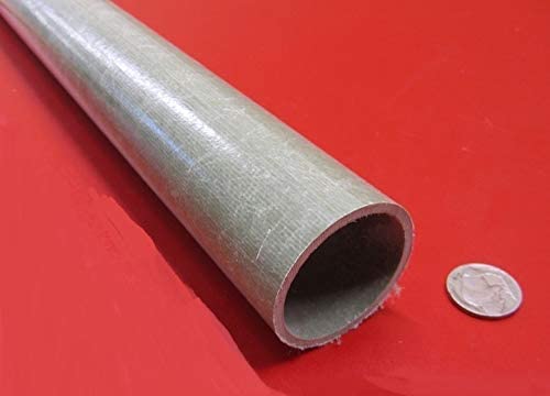 FRP Fiberglass Round Tube 1.75' (1-3/4') OD x 1.50' (1-1/2') x 5 Ft. Length Green 1 pc - Poueer