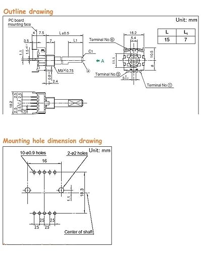 5-200pcs SRBV181004 for Rotary Switch for Home Appliance Applications 8-Position Signal Switching Shaft Length 15mm(5pcs) - Poueer