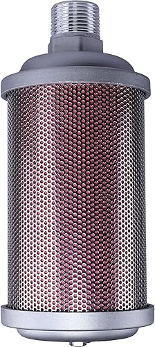 XY-10 Exhaust Silencer, 1'' NPT Male Interface, for Air Compressors, Dryers, Vacuum Pumps - Poueer