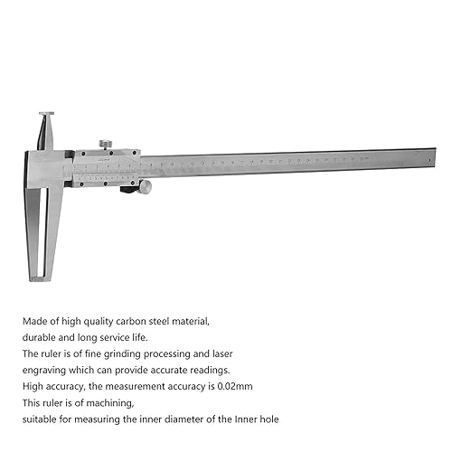 Inside Micrometer, Professional High Accuracy Carbon Steel Caliper Measuring Tool Vernier Caliper Double Claw Inner Groove Vernier Calipers Inside Groove Vernier Caliper - Poueer