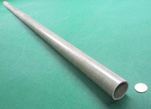 FRP Fiberglass Round Tube 1.75' (1-3/4') OD x 1.50' (1-1/2') x 5 Ft. Length Green 1 pc - Poueer