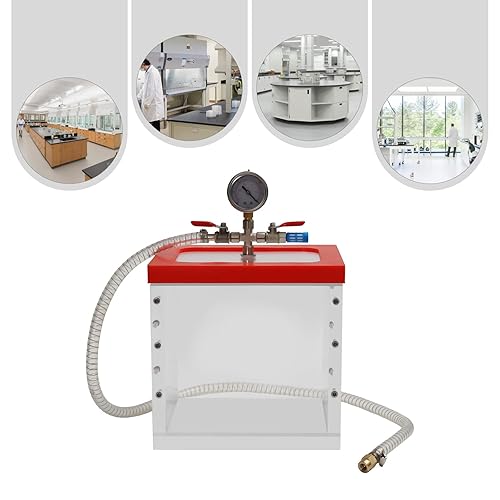2 Gallon Acrylic Vacuum Chamber Acrylic Clear Perfect for Automobile Maintenance, Vacuum Packaging, 7L/2gal Capacity - Poueer