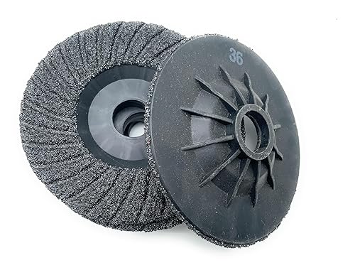 SIGNI 5 Pack SiC Plastic Back Grinding Wheel for Granite/Marble/Concrete and Glasses (4.5 INCH, 8 GRIT) - Poueer