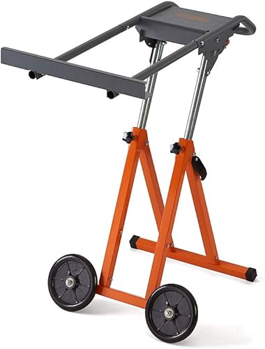 BORA Next Gen Panel Carrier, Panel Dolly and Table Saw Feed Stand That Adjusts from 28” to 38” H, PM-1850 - Poueer