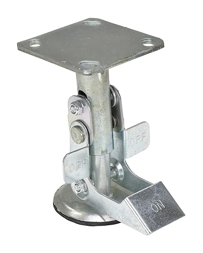 Vestil FL-LK-5EG Steel Top Mount Floor Lock 6 to 7 in. Height Silver - Poueer