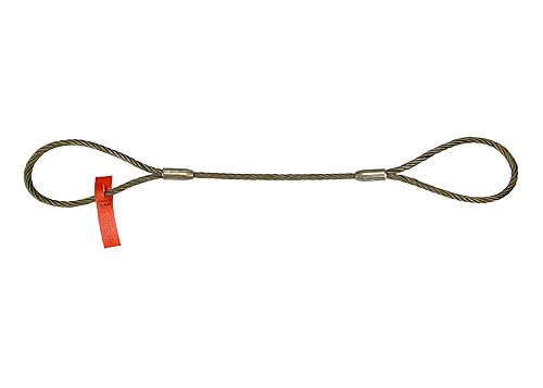 Sling, Wire Rope, L6Ft, VLL5000Lb, Dia1/2In - Poueer