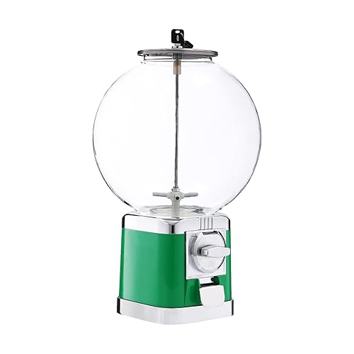 Capsule Vending Machine Candy Machine Dispenser for Business Toy Vending Machine Dispenser Lockable Candy Gumball Dispenser Machine Prize Machine Twister Ball Dispenser (White) - Poueer