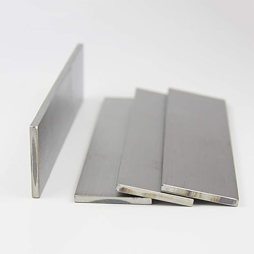 304 Stainless Steel Flat Bar Thickness 8mm Width 10-50mm Solid Flat Bar Good Stability Length 500 mm,8×20×500mm - Poueer