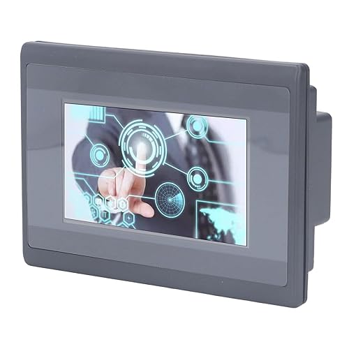 PLC HMI All in One 4.3in, HMI TFT LCD Display Module 32 bit ARM9, 128M NAND Flash, Compatible with for FX3U - Poueer
