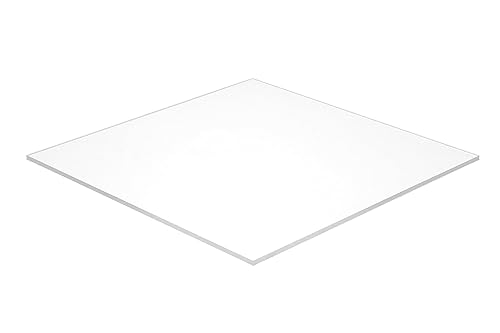 Falken Design Aluminum Sheet - Durable, Lightweight White Matte 15' x 24' - 1/4' Thick ACM Panel for Signage, Indoor/Outdoor Use, Wall Cladding & Architecture - Weather-Resistant ACM Board - Poueer