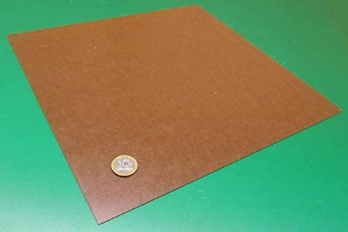 Paper XX Phenolic Sheets.031' (1/32') Thick x 12' x 12', 12 pcs. - Poueer