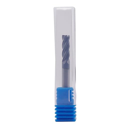 BestParts High Performance 5pcs 7/16' Solid Carbide Square End Mills, AlTiN Coated, 4 Flute, 30 Degree Helix, 7/16' Cutting Diameter, 7/16' Shank Diameter, 1' Length of Cut, 2-3/4' Overall Length - Poueer