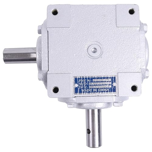 40 HP Right Angle Bevel Gearbox with Crosshole & Keyed Shaft 19455-SR-KW-PH-GR CW/CW 1:1 1800 Max RPM - Poueer