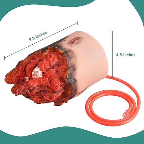 Wound Packing Trainer Kit, Stop The Bleed Kit for hemostasis Training, Wearable Severed Leg Trauma Trainer - Poueer