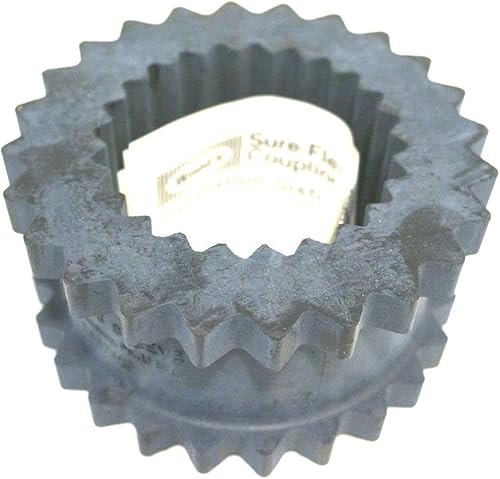 8JE 4500 RPM, 5-1/16 INCH OUTER DIAMETER, BLACK, COUPLING SLEEVE, J TYPE SLEEVE, SIZE 8 COUPLING, SOLID, SURE-FLEX PLUS S-FLEX SERIES - Poueer