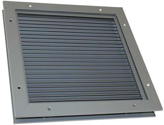 Door Louver,14-1/8 H,14-1/4 W,Steel - Poueer