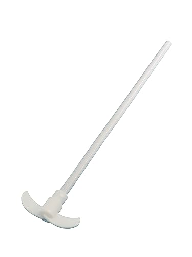 PTFE Overhead Stirrer Electric Stirring Rod Stirrier Mixer Shaft with Foldable Paddle for Lab (600MM-145MM-10MM) - Poueer