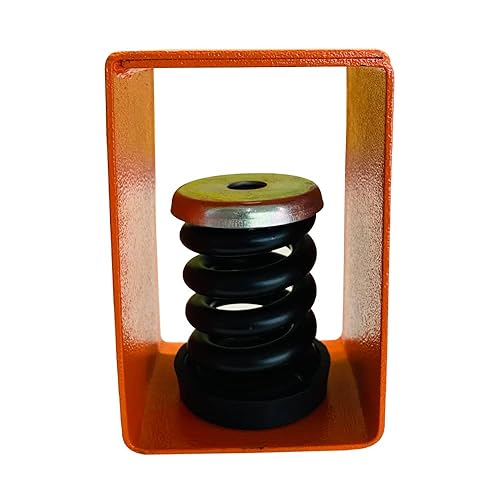 Spring Hanger Vibration Isolator, Load 132lbs and 1' Deflection (Green, Pack of 4) - Poueer