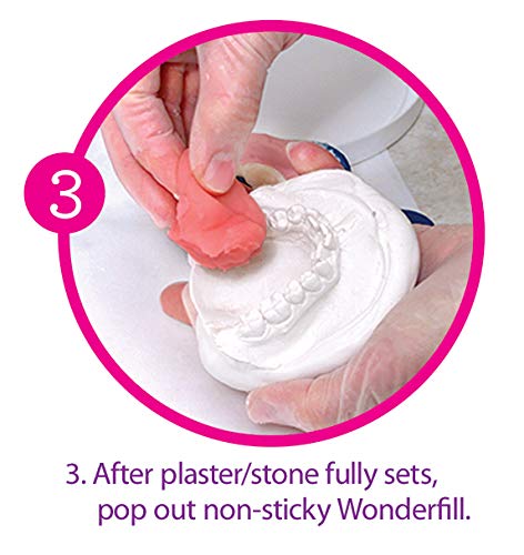 Dental Creations Wonderfill Tongue and Void Filler – Pre-Mixed Dental Model Tongue Filler – Model Putty - 1.13 kg Tub - Poueer