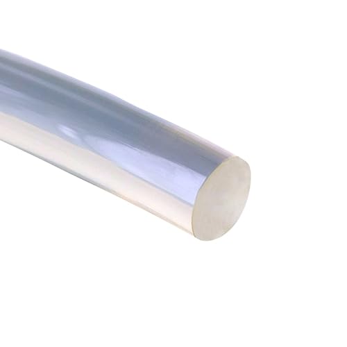 High-Performance Urethane Round Belting, 3/8 inch Diameter, 25 ft Length, Clear - Poueer