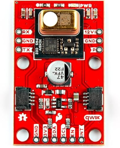 SparkFun Photoacoustic Spectroscopy CO2 Sensor - PASCO2V01, IR emitter (Qwiic) Photoacoustic Spectroscopy Measurement System, Integrated Microcontroller, Dimensions: 1in. x 1.6in - Poueer