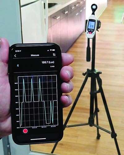 Sper Scientific Decibel Meter 850019 w/Bluetooth, Sound Level Meter 35 to 130 dB, SPL Meter A/C Weighted, Dual Range, Max/Min & Data Hold, Compact Audio Noise Measuring Device, Large Backlit Display - Poueer