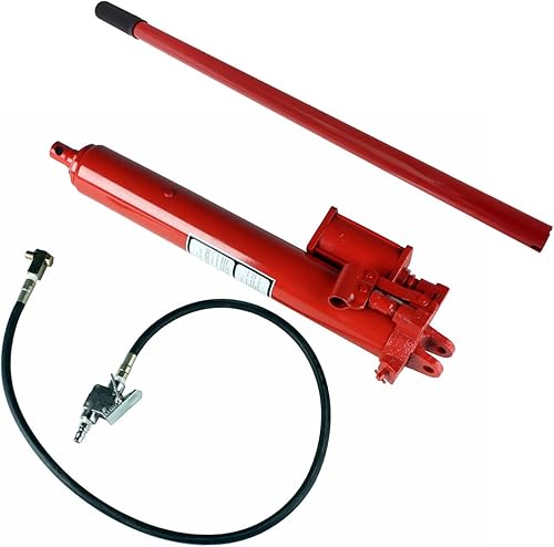 8 Ton Hydraulic and Air Long Ram for Engine Hoist Cherry Picker Shop Crane Jack - Poueer