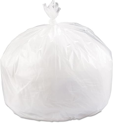 Inteplast S404816N High-Density Can Liner, 40 x 48, 45gal, 16mic, Clear, 25/Roll, 10 Rolls/Carton - Poueer