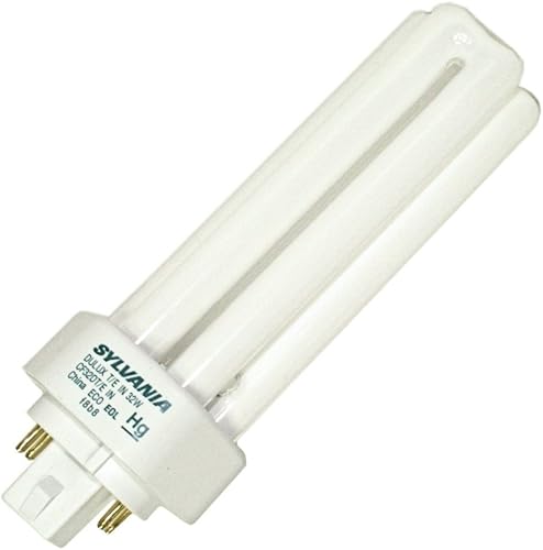 SYLVANIA (10 Pack) 20885 CF32DT/E/IN/835/ECO 32-Watt 3500K 4-Pin Triple Tube Compact Fluorescent Lamp, White - Poueer