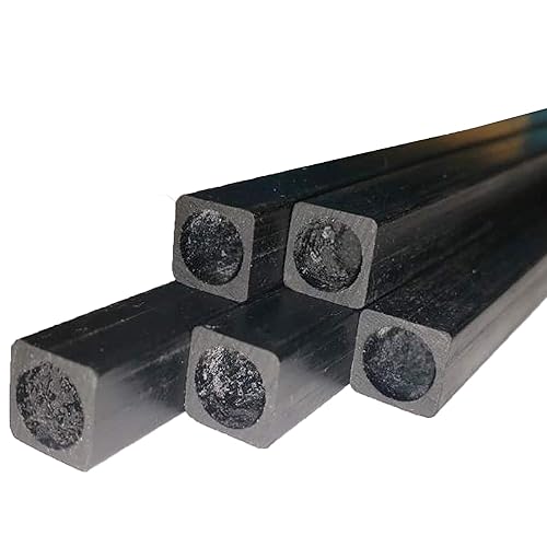 (2) 6mm x 6mm x 1000mm - Pultruded Carbon Fiber - Square Tube-Round Center- RC Hobbies, Drones, Special Projects- RC - (2) Tubes - Poueer