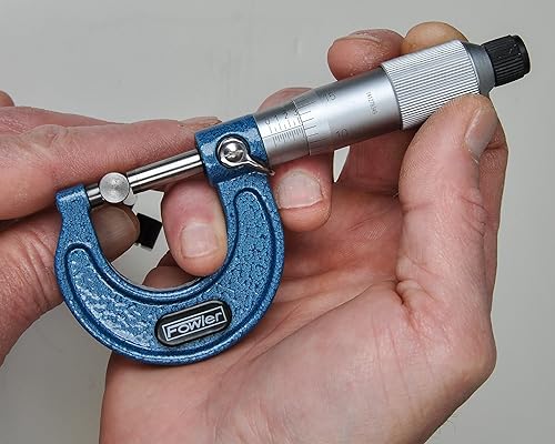 Fowler 52-253-001-1, Premium Outside Inch Micrometer with 0-1' Measuring Range - Poueer