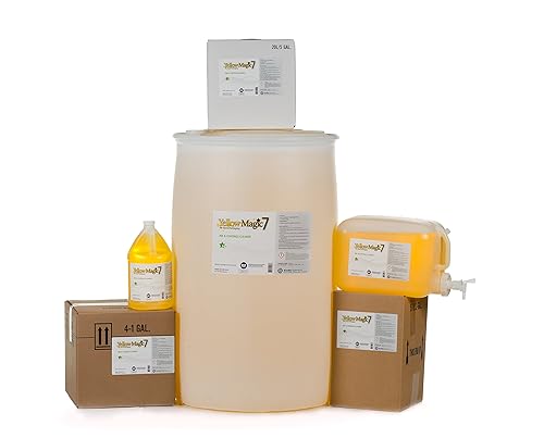 Yellow Magic 7: One Gallon, Full Strength, Undiluted Jug of Human and Pet-safe Flexo UV Ink and Varnish Cleaner for Food Packaging, Coatings & Varnishes, Rubber, Plastic, Steel - Poueer