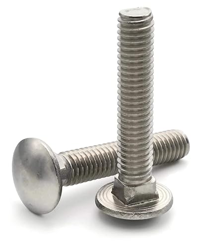 Carriage Bolt 18-8 Stainless Steel 5/16'-18 x 1-1/2' Qty-100 - Poueer