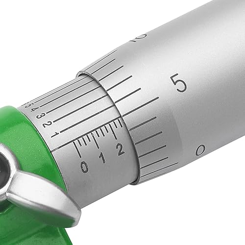 Premium Outside Micrometer Set 0-4' / 0.0001' (0-1'/1-2'/2-3'/3-4') Precision Machinist Tools w/Carbide Tips, Standards, Ratchet Stop, Green - Poueer